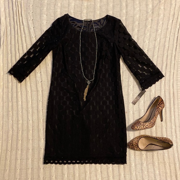 Tahari Dresses & Skirts - Tahari A.S.L. Black Circle Lace Dress